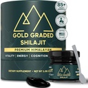 Shilajit Resina 500mg Alta potência, Shilajit Puro Himalaia Orgânico, 85+ Trace Minerals & Ácido Fulvico Shilajit para Energia e Imune Suporte Shilajit grau de ouro, Shilajit para homens e mulheres