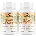 Serra Palmetto para mulheres Perda de cabelo - Bloqueador DHT com 5-em-1 Mistura para o crescimento do cabelo, pele e unhas, bem-estar urinário - extra força serra Palmetto Suplemento - 180 Cápsulas