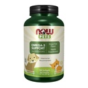 NOW Pet Health, Omega 3 Suplemento, Formulado para gatos e cães, NASC Certified, 180 Softgels