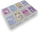 Sanrio Caracteres Die-Cut Medicina Suplemento Acessórios portáteis Caso de viagem com 8 tampa de subdivisão (Mix) Multicolor