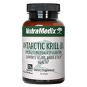 NutraMedix Antárctico Krill Oil 500mg - Suplemento de óleo de peixe - Omega-3s (EPA & DHA) + Astaxantina - Red Krill Supplement for Joint, Immune, Heart, Fígado e Apoio à Saúde do Cérebro (60 Softgels)