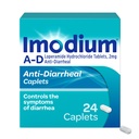Imodium A-D Diarrhea Relief Caplets with Loperamida HCl, Antidiarreia Medicine to Help Control Sintomes of Diarrhea Devido à Diarréia Aguda, Diarréia do Viajante, HSA/FSA Elegível, 24 ct