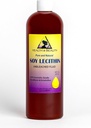 Lecitina Soy Emulsionante Líquido Fluido Unbleached Emoliente Estabilizador Puro 16 onças