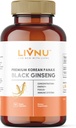 LivNu® Premium Coreano Preto Panax Ginseng® Alto Ginsenosides para Energia, Foco, Desempenho, Stamina, e Imune Suporte