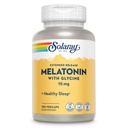 SOLARAY Melatonina 10mg com Glycine - Liberação estendida, Ajuda ao sono saudável e calmante apoio à relaxação - Lab verificado, Vegan, Gluten Free, 60-Day Garantia - 100 Servings, 100 VegCaps