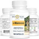 Bio-Tech Pharmacal D-Mannose, Suporta Saúde da Víbora e do Trato Urinário (100 Count)