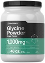 Horbäach Glycine Powder 3 lbs Suplemento de forma gratuita □ Pó desaromaso □ Vegetarian, Non-GMO, Gluten Free