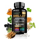 Shilajit para homens/mulheres - Pure Himalaia Orgânica, Cápsulas Shilajit com Ashwagandha,Suplementos 60 Cápsulas Alternativas à Resina, Drops & Gummies