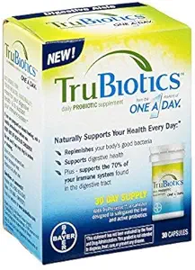 TruBiotics Probiótico diário, 30 Cápsulas - Gluten Free, Soy Free Digestive + Imune Health Support Supplement for Men and Women (Pack of 6)