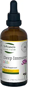 St. Francis Herbal - Tintura imunitária profunda para crianças 100 ml - Imune natural reforço de apoio imunitária - Vegetariano - ervas orgânicas