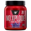 BSN N.O.-XPLODE pré-treino em pó, suplemento de energia para homens e mulheres com creatina e beta-alanina, sabor: uva, 30 Servings