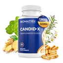 BioMatrix Candid-X Gut Cleanse com Berberine, Orégano, Caprylate de sódio, Camomila, Ginger, PAU D'arco, Suplemento Digestivo para Homens e Mulheres