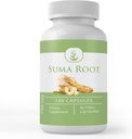 Puro original Ingredientes Suma raiz, (100 cápsulas) sempre puro, sem aditivos ou enchimentos, laboratório verificado