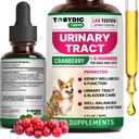 Tratamento de infecção por ITU natural de gato e cão e trato urinário com cranberry - Rim + suplemento de suporte de bexiga - Melhor prevenção para incontinência urinária e pedras de bexiga - Pet Saúde renal