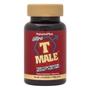 NaturesPlus Ultra T Masculino, versão estendida - 60 comprimidos bi-camadas - Suporta ganho muscular - Vegetarian, Gluten Free - 30 Servings