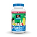 Fonte Naturals Criança atenciosa - Nutrientes Cognitivos Saudáveis para Crianças Ativas - Melhor foco e atenção com DMAE, Magnésio, Zinco e Extrato de Sementes - 60 Wafers Mastigáveis.