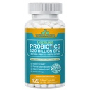 Probióticos 120 bilhões UFC-36 Strains + Prebióticos orgânicos + Suplemento alimentar integral natural para o suporte à saúde Gut Ultimate- 120 Softgels, 60 dias de fornecimento