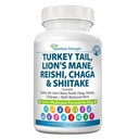 15-em-1 Cogumelos para cães Turquia Tail 600mg Mane 600mg Reishi 600mg Shiitake 500mg Cordyceps 300mg Chaga 300mg Maitake 200mg Meshima Blazei Poria Enoki Portobello 90 Comprimidos
