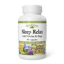 Herbal Factors Sleep Relax Formula by Natural Factors, Natural Sleep Aid with Valerian Root, Passion Flower and Skullcap, Non-GMO, 90 cápsulas (90 porções)
