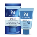 Nervive dor aliviando creme, Max força não gorduroso Reliever dor tópico com lidocaína e mentol para dedos dos pés, pés, dedos, mãos, pernas e braços, 3,0 oz
