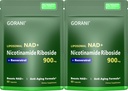 Gorani NAD+ Suplemento 900MG – Nicotinamida Ribosido, Resveratrol lipossomal e Quercetina – Suporta Energia Celular & Saúde Antioxidante – 80 Cápsulas
