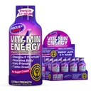 Vitamina Energia Focus+ Energia de força extra Tiro Berry 4 Pack, 260mg Cafeína Natural, B-Vitaminas, CoQ10, Aminoácidos, Foco, Produtividade e clareza, Açúcar Zero, Sem glúten, 1,93 fl oz