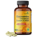 Futurebiotics Glucosamina Condroitin Turmeric & HSH Advanced Joint Formula, Suporta Juntas e Mobilidade Saudáveis - Não-GMO, 180 Cápsulas