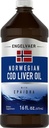 Piping Rock Cod Liver Oil Líquido 16 fl oz com EPA DHA . Engelvaer Norueguês .