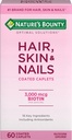 Cabelo da recompensa da natureza, pele e unhas, 60 caplets