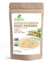 Orgânico Ashwagandha Root Powder -8 Ounce -1O laboratório testado para a pureza por SHOPOSR (8 onças)