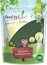 Alimentos para viver chlorela orgânica em pó, 4 onças — Não-GMO, Kosher, Algas verdes cruas, Vegan Superfood, Bulk, Puro Vegan Green Protein, Rico em vitaminas e minerais, Ótimo para bebidas, Parede celular quebrada