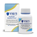 VSL #3® Probióticos para Saúde Digestiva, Sintomas IBS & UC - 112,5B UFCs, Alta Potencial, Multi-Strain, Vivo, Probiótico Refrigerado, Alimentos Médicos para o Apoio à Saúde Gut em Homens e Mulheres, 60 Cápsulas