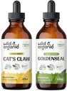 Garra de Gato Selvagem e Orgânica Tintura 4 fl oz & Goldenseal Tintura 4 fl oz