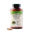 NatureWise Green Tea Extract Cápsulas 1000 mg - 50% EGCG & 98% Polifenóis - Pílulas de chá verde de força extra - Antioxidantes para Saúde do Coração & Energia - Vegan, Não-GMO - 60 Contagem[30-Dia de Abastecimento]
