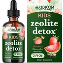 Zeolite Detox para Crianças Drops Líquidos - Gentle Daily Cleanse & Speech Support with Methylated B12 & Vitamina D - Kids Clinoptilolite Zeolite Drops Detox Cleanse Suplemento 2 onças