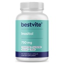 BESTVITE Inositol 750 mg como Myo Inositol (120 cápsulas vegetarianas) - Sem estearatos - Vegan - Não OGM - Glúten Grátis
