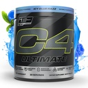 Cellucor C4 Ultimate Pre Treino Pó - Açúcar Free Pré-treino Suplemento de Energia para Homens e Mulheres - 300mg Cafeína + CháCrina + Dynamine + Creatina - ICY Blue Razz, 20 Servings