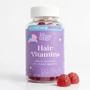 Bunny Bunny Hair Vitamina Biotin Gummies - Suplemento de biotina com vitamina A, C, D, E, B6 - Crescimento do cabelo, pele, Vitaminas unhas - Não OGM, Sem glúten - 60 chicletes
