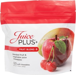Suco Plus+ Mastigação suave mistura de frutas (Mastigações) - Aumente sua nutrição com 11 frutas e ingredientes vegetais - Gummy Vegan para crianças e adultos - Vitaminas, Nutrição alimentar inteira - 1 Pouch (1-Mo, 30 mastigações)