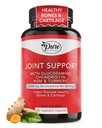 Suporte Conjunto Pure By Nature, Glucosamina com Condroitin Suplemento HSH Boswellia Açafrão, 180 Cápsulas