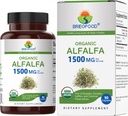 Brieofood Organic Alfalfa 1500mg, 45 Servings, Vegetarian, Gluten Free, 90 Comprimidos Vegetarianos