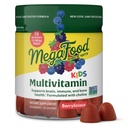 MegaFood Kids Gummies Multivitamin - Kids Vitaminas - Idade 4+ com Vitamina C, Vitamina D, Zinco, Colina e Fruta Real - Cérebro e Imune Suporte - Berrylicious Flavor - 60 Gummies (30 Servings)
