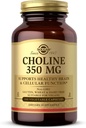 Solgar Choline 350 mg - 100 Cápsulas Vegetais - Não-GMO, Vegan, Kosher - 100 Servimentos