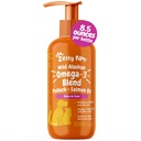 Zesty Paws Wild Alaskan Omega-3 Blend Pollock + óleo de salmão para cães e gatos- pele e casaco de suporte, Omega 3 Suplemento para animais de estimação, 8,5 onças