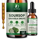 (2 Pack) Sorsop orgânico Graviola gotas líquidas, Extrato de Soursop orgânico puro para antioxidante natural, suporte celular e regeneração, Imune Boost, Soursop Bitters líquido rico em multivitamina - 2 FL OZ