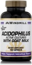 Acidophilus com leite de cabra - 100 cápsulas por moinho de vento