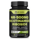 5in1+ Nicotinamida Riboside Supplement with Resveratrol, Quercetin, Turmeric, Rhodiola Rosea - 90 Contagem durante 90 dias