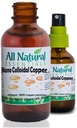 Nano Colloidal Minerals Suplemento Liquid Coloidal Copper Mineral 2 oz 240ppm Garrafa Kosher Certified all natural for Adults, Men, Women, Kids (Spray)