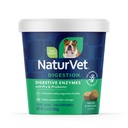 NaturVet – Enzimas Digestivas - Mais Probióticos e Prebióticos – Ajuda a mudar dieta de suporte e um trato digestivo saudável – para cães (Mastigação suave, 70 Conde)