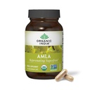 ÓRGÂNICA ÍNDIA Amla Cápsulas Orgânicas - Suplemento de Vitamina de Groselha, Suplemento de Amla, Suporte imunológico, Vegan, Sem glúten, Ayurvédico, Antioxidante, Não-GMO - 60 Cápsulas
